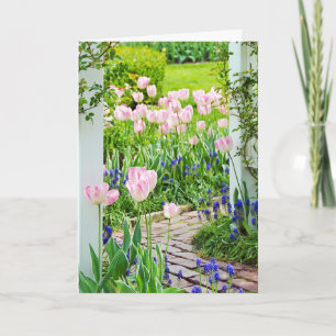 Carte Anniversaire de jardin de ressort