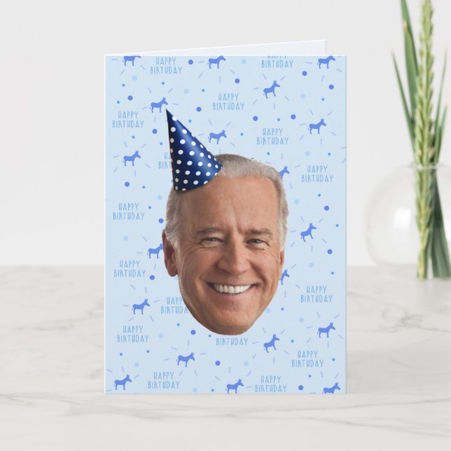 CARTE ANNIVERSAIRE DE JOE BIDEN (Devant)