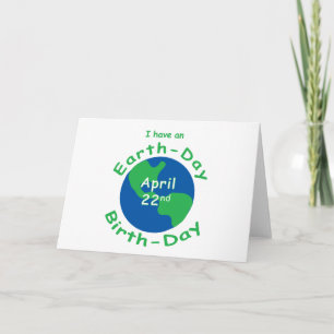 Carte Anniversaire de jour de la terre