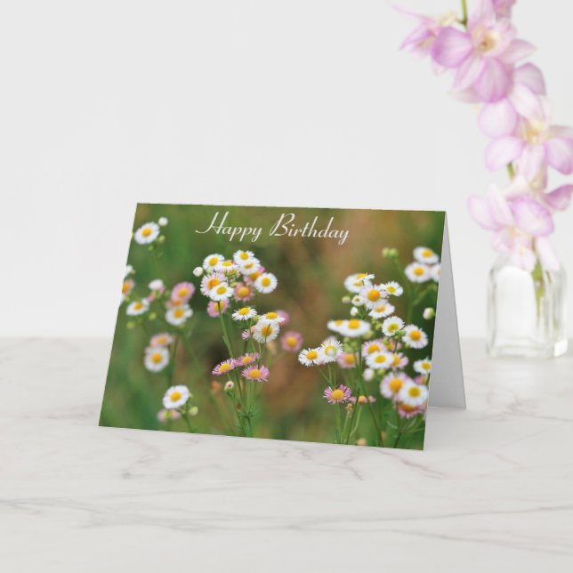 Carte Anniversaire de Joy Daisy (Orchidée)