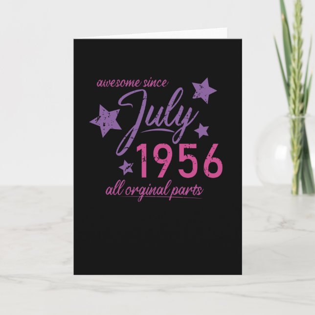 Carte Anniversaire de juillet 1956 (Devant)