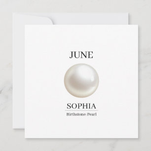 Carte Anniversaire de June Pearl