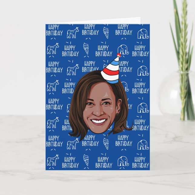 Carte Anniversaire de KAMALA HARRIS (Devant)