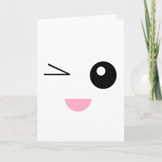 Carte anniversaire de Kawaii !