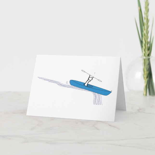 Carte Anniversaire de Kayaker (Devant)