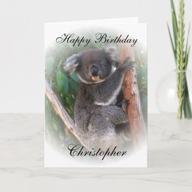 Carte Anniversaire de Koala Bear (Devant)