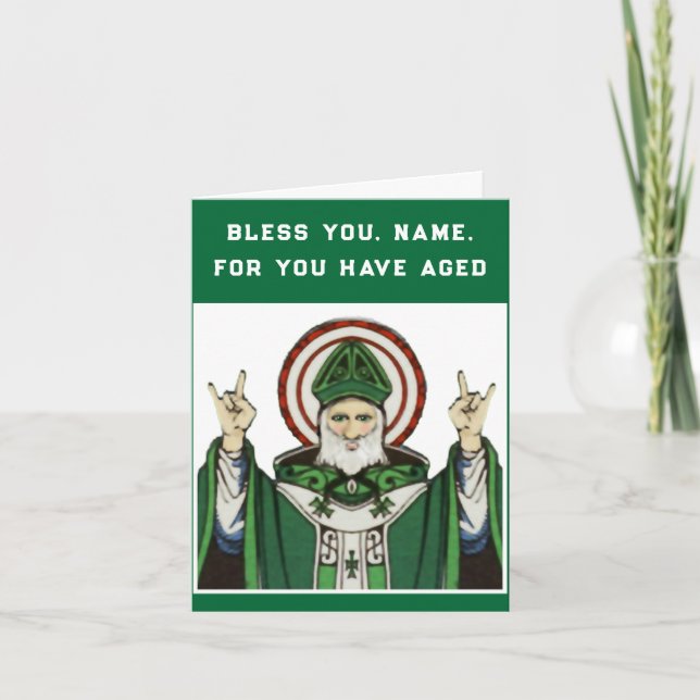 Carte Anniversaire de la catholique irlandaise (Devant)