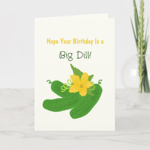 Carte Anniversaire de la collection Pickle & Fresh