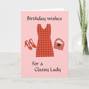 Carte Anniversaire de la Dame Chic