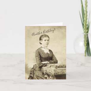 Carte Anniversaire de la femme vintage du Victoria