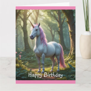 Carte Anniversaire de la licorne magique