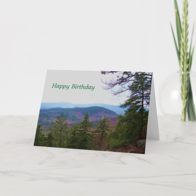 Carte anniversaire de la montagne blanche (Devant)