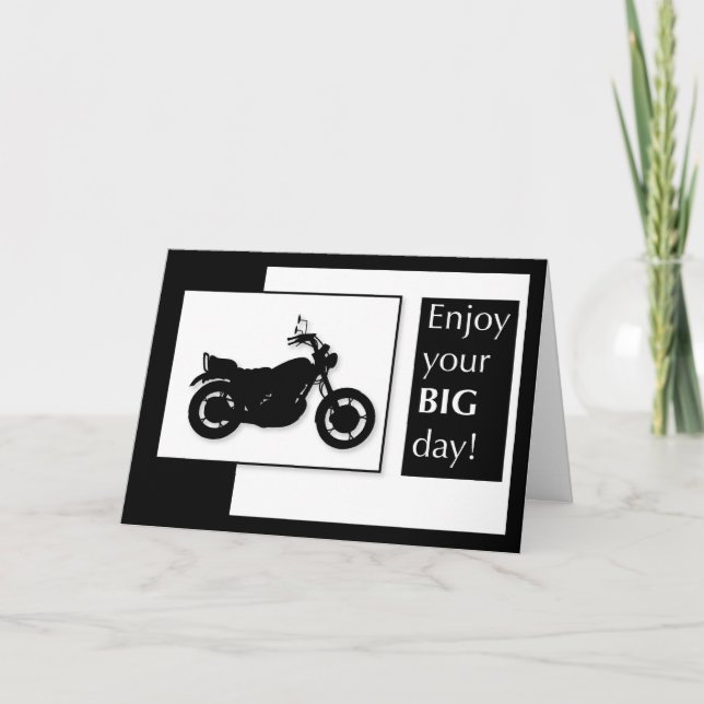 Carte Anniversaire de la moto (Devant)