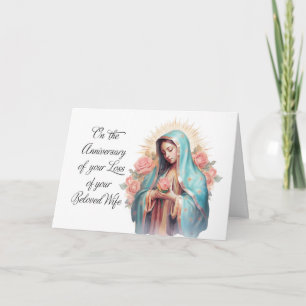 Carte Anniversaire de la perte de la femme Vierge Marie