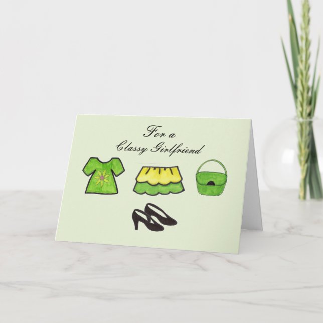 Carte Anniversaire de la petite amie (Devant)