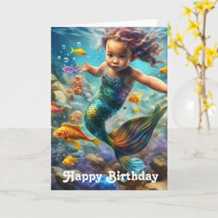 Carte Anniversaire de la petite sirène
