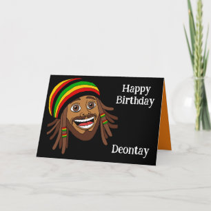 Carte Anniversaire de la Rasta jamaïcaine