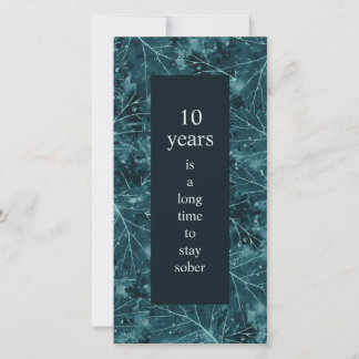 Carte Anniversaire de la sobriété Longue durée pour rest