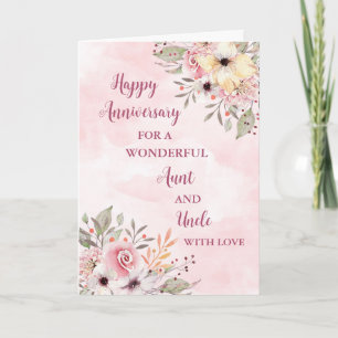 Carte Anniversaire de la tante et de l'oncle Mariage