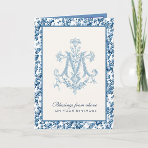 Carte Anniversaire de la Vierge Marie Mère catholique