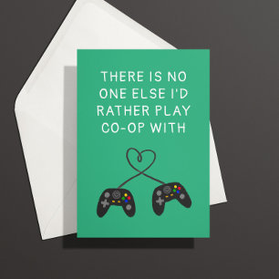 Carte Anniversaire de l'amour du joueur de console