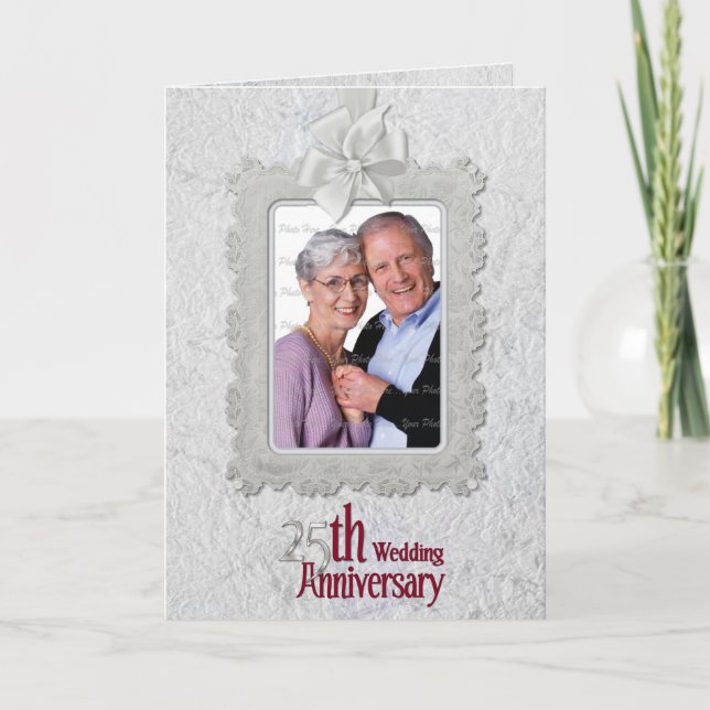 Carte Anniversaire de l'argent (Devant)