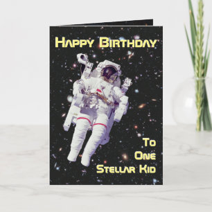Carte Anniversaire de l'astronaute spatial