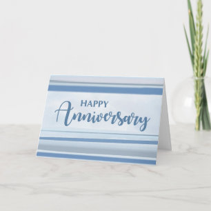 Carte Anniversaire de l'employé commercial Aquarelle gri