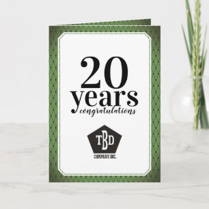 Carte anniversaire de l'employé universelle biaisé