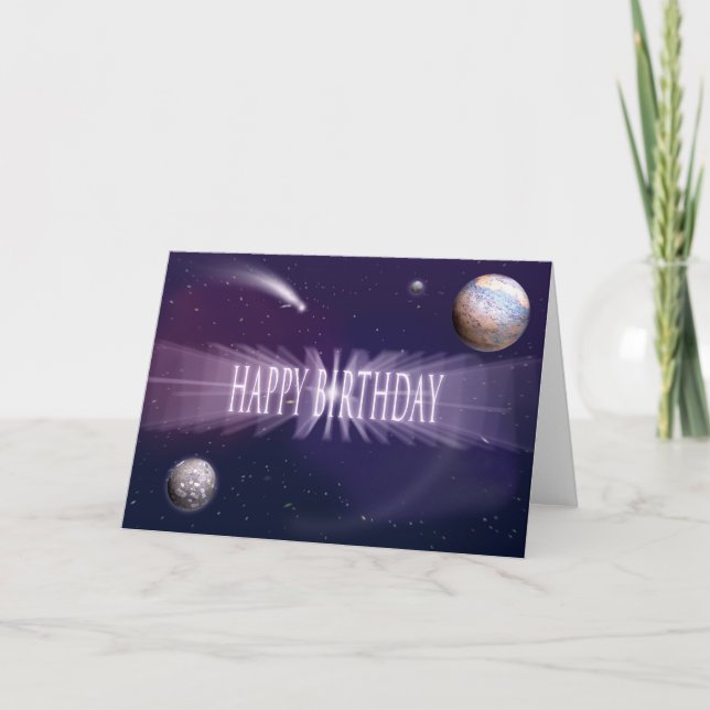 Carte Anniversaire de l'espace (Devant)