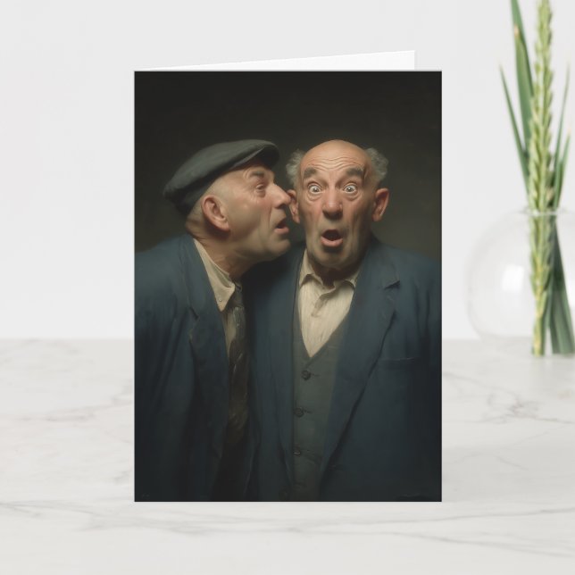 Carte Anniversaire de "l'huile à moteur" (Devant)