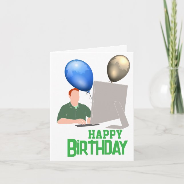 Carte Anniversaire de l'ingénieur logiciel (Devant)