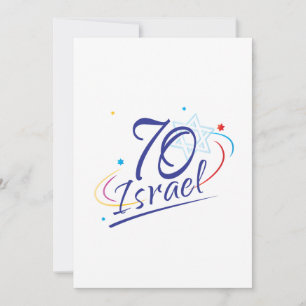 Carte Anniversaire de l'ISRAËL 70 Fest de 2018 Jours de