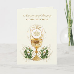 Carte Anniversaire de l'Ordination du prêtre catholique 