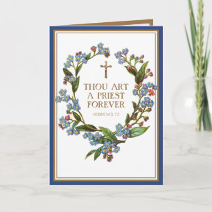 Carte Anniversaire de l'Ordination religieuse des prêtre