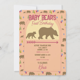 Carte Anniversaire de l'ours-bébé