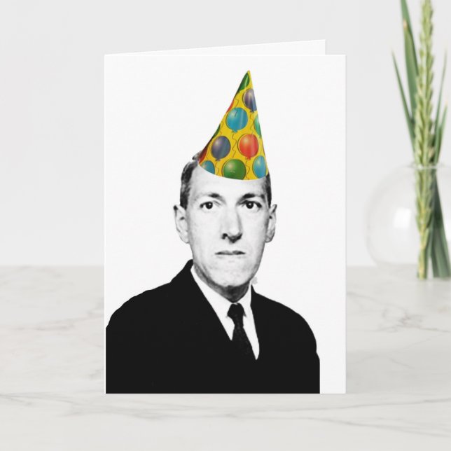 Carte Anniversaire de Lovecraft (Devant)
