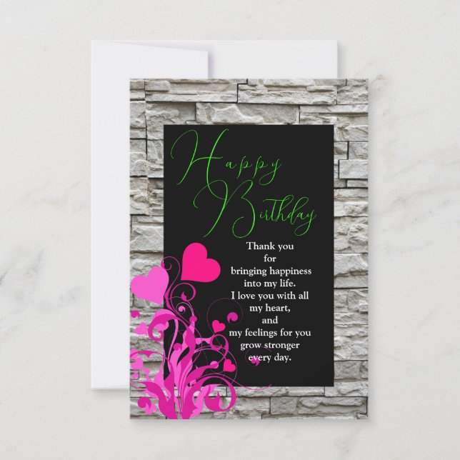 Carte Anniversaire de Lover (Devant)