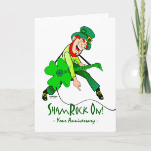 Carte Anniversaire de mariage du jour de St Patrick,