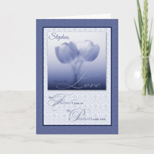 Carte Anniversaire de Mariage Partenaire de Vie Tulipes 