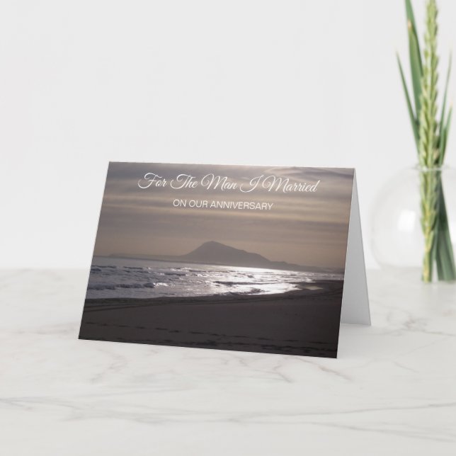 Carte Anniversaire de mariage personnalisé pour mari lev (Devant)