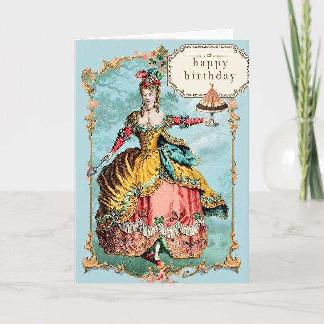 Carte Anniversaire de Marie Antoinette (Devant)