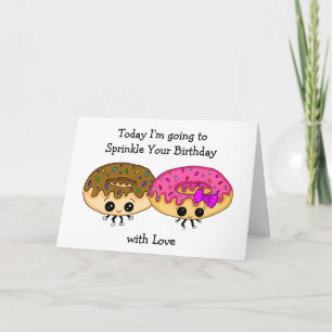 Carte Anniversaire de mignonne Donut Pun