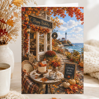 Carte Anniversaire de naissance en octobre sur la côte m