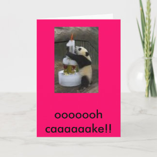 Carte anniversaire de panda