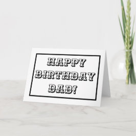 Carte Anniversaire de papa, Les enfants Couleur en lettr