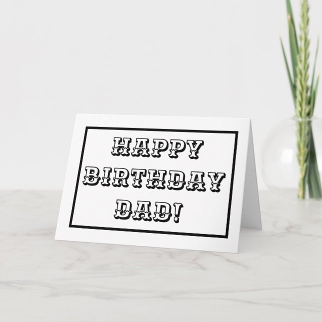Carte Anniversaire de papa, Les enfants Couleur en lettr (Devant)