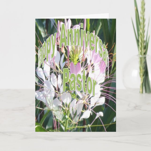 Carte Anniversaire de pasteur (Devant)