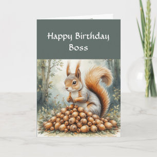 Carte Anniversaire de patron drôle, sens de l'humour, éc