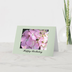 Carte Anniversaire de Pink Hydrangea